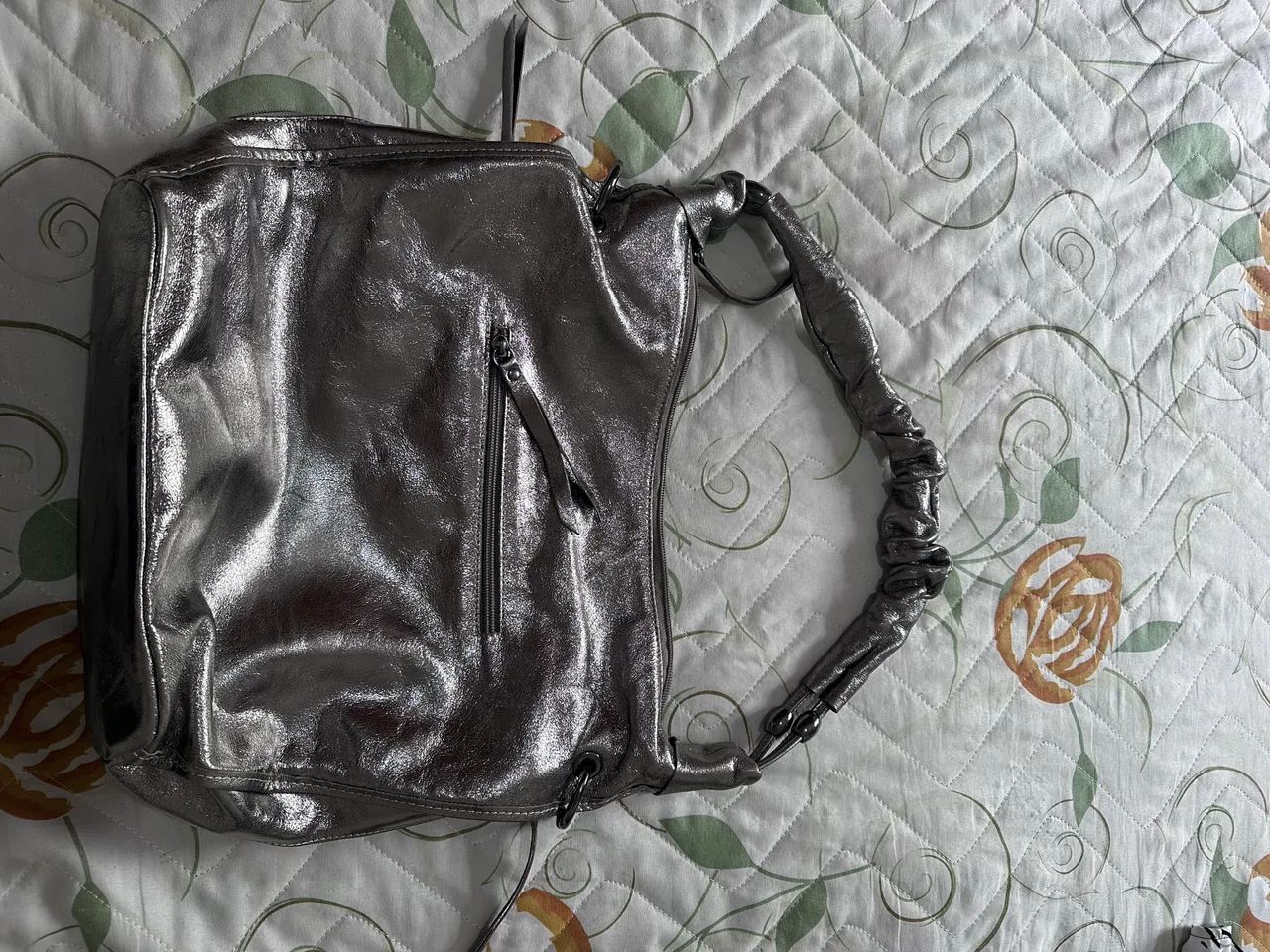 BOLSA METALIZADA DE COURO