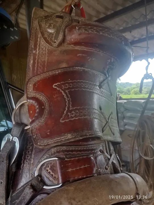 Arreio  de Cavalo de Couro Legítimo - Foto 4