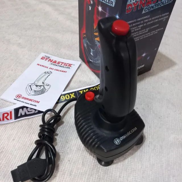 Impecável Dynastick Dynacom, Padrão Atari, c/ Caixa e Manual - Foto 4