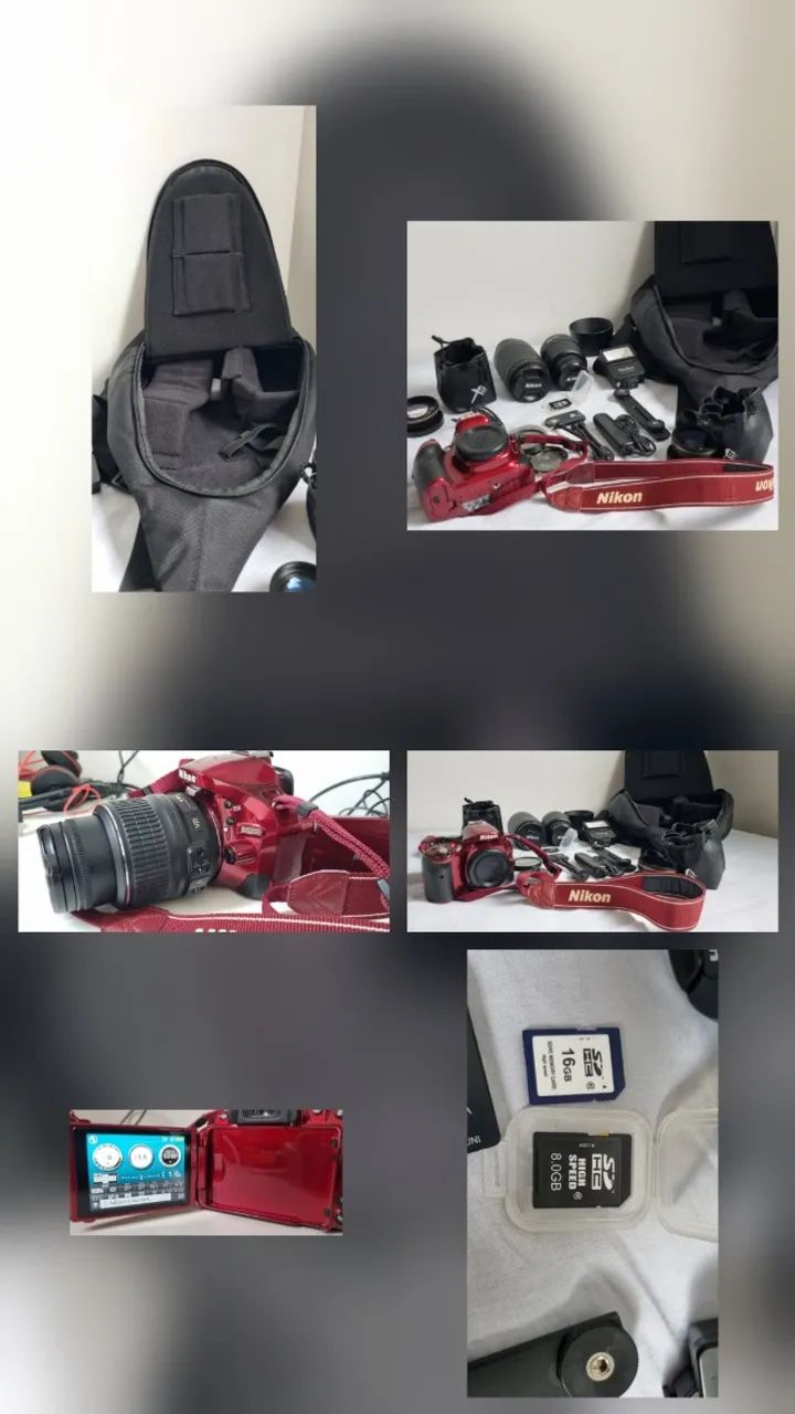 Nikon D5200 Vermelha: A Parceira Ideal para Seus Hobbies e Viagens! - Foto 3