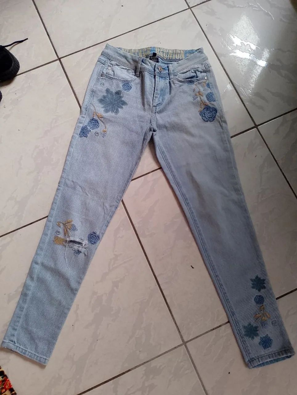 Conjunto de calças jeans femininas - Foto 3