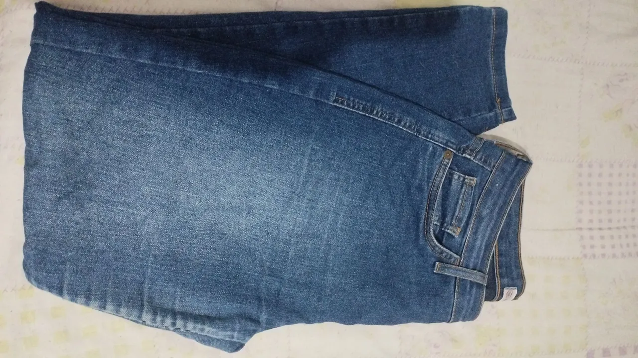Calça Jeans Azul Clássica DESAPEGO PRA SAIR LOGO