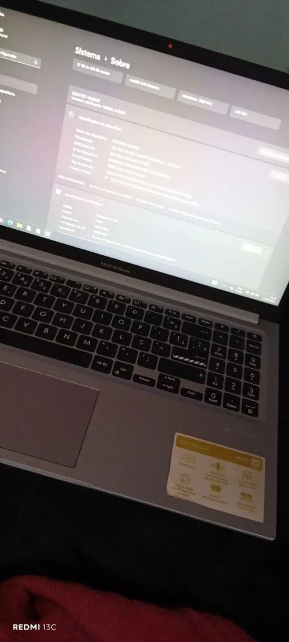 Notebook Asus Vivobook i5 12ª Geração 8GB RAM 256GB SSD - Foto 4
