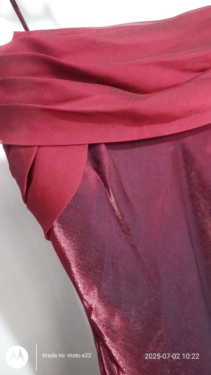 Vestido Longo Marsala Elegante - Foto 2