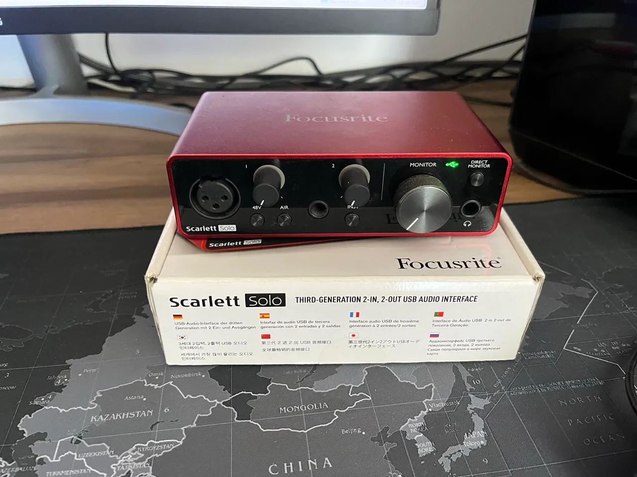 Interface De Áudio Focusrite Scarlett Solo - 3TH GEN