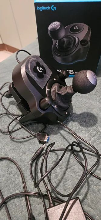 Kit Volante Logitech G923 com add-ons semi novo  - Foto 3