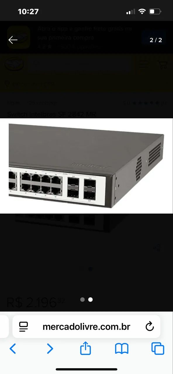 Switch Intelbras SF 2842 MR - Foto 2