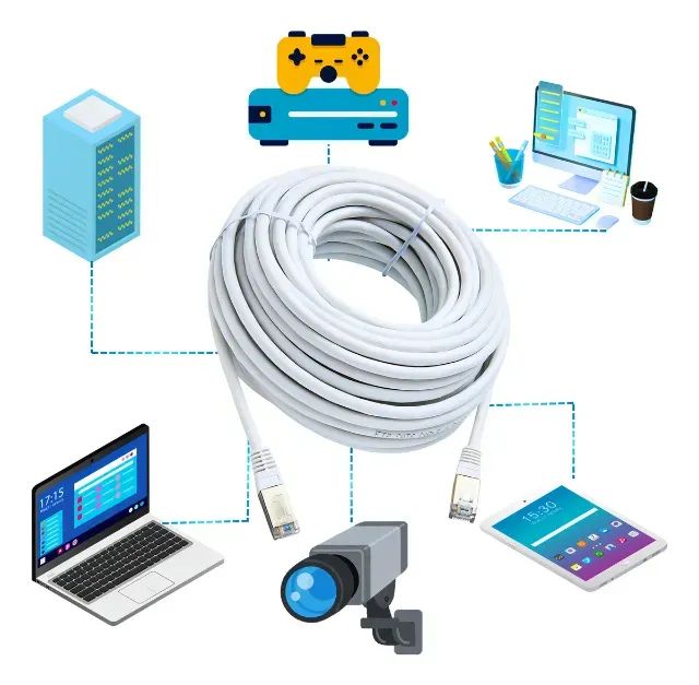 Cabo Internet Cat6 Alta Velocidade 5 Metros Cat 6 Rj45 - Foto 4