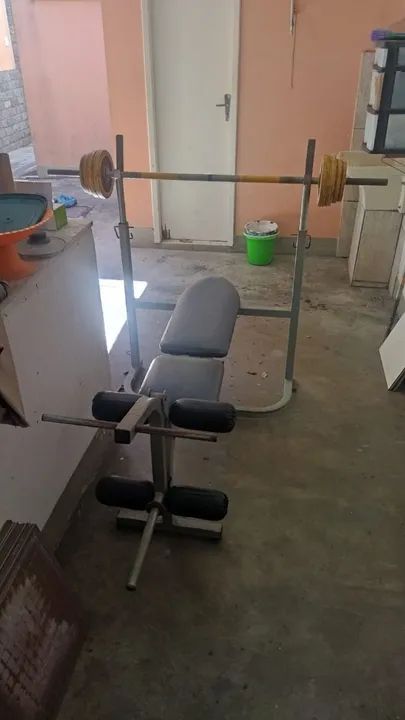 Banco de supino ajustável com todos ângulos, com extensora, flexora - Foto 2