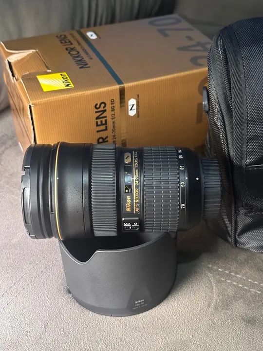 Lente Nikon AF-S 24-70mm 2.8 ED nova  - Foto 3