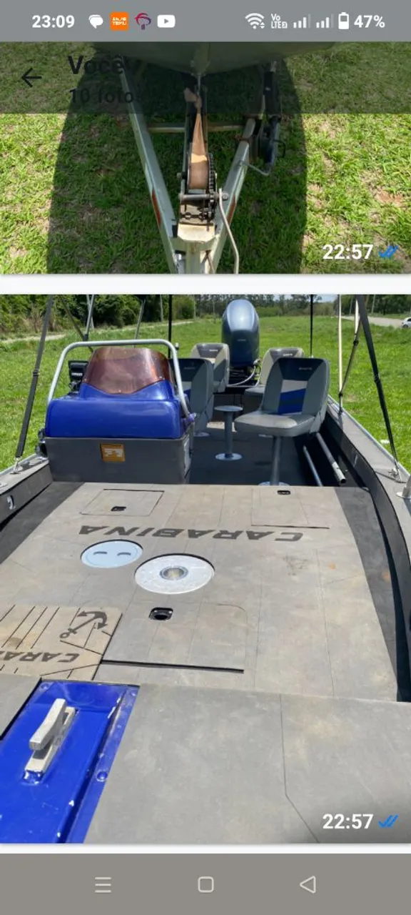 Marine Bolt 2017 motor Yamaha 115 ano do motor e 2015 com 300 hora do uso carreta trucada