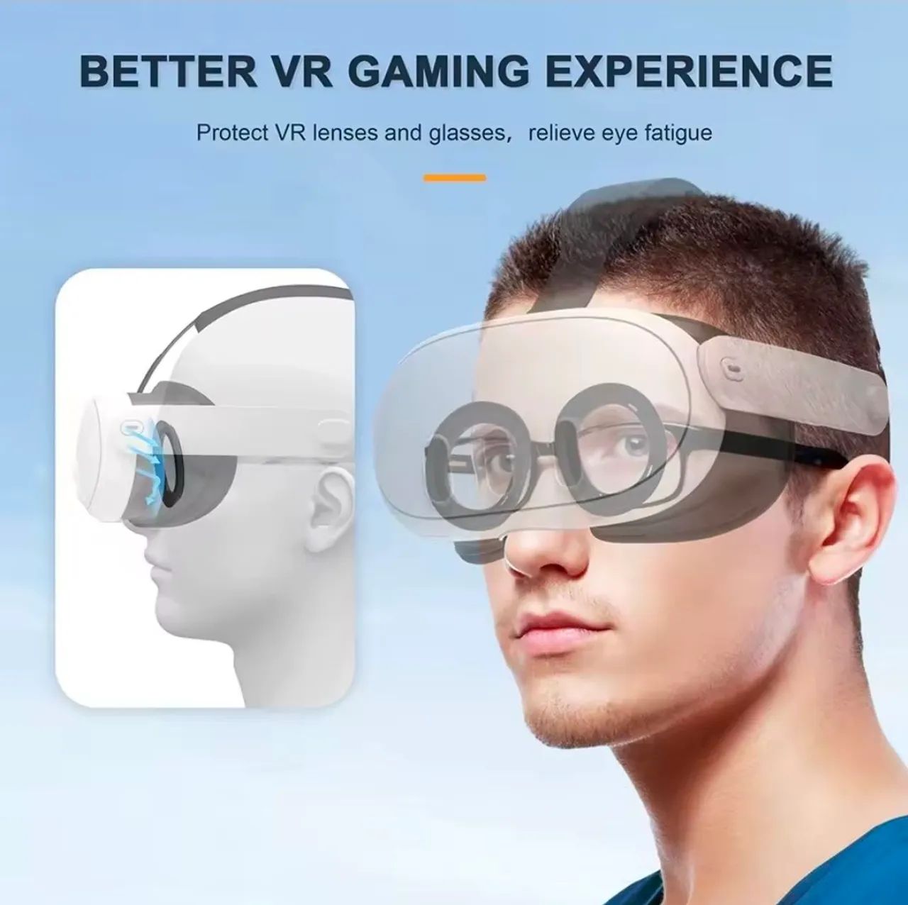 Lentes proteção com filtro azul META QUEST 3S - Peças e Acessórios