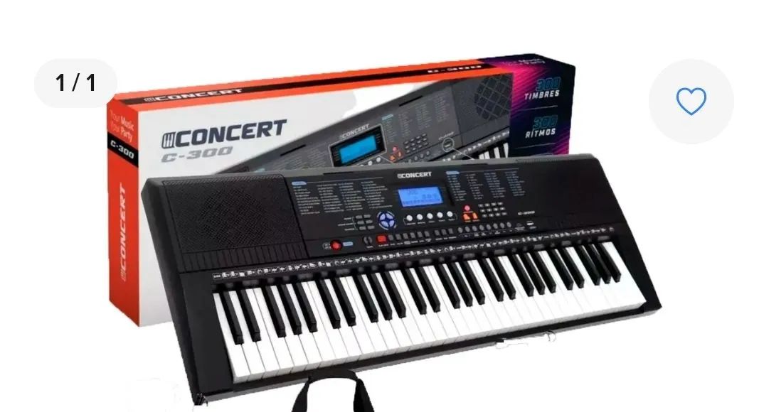 Teclado Musical Concert C-300 - 61 Teclas