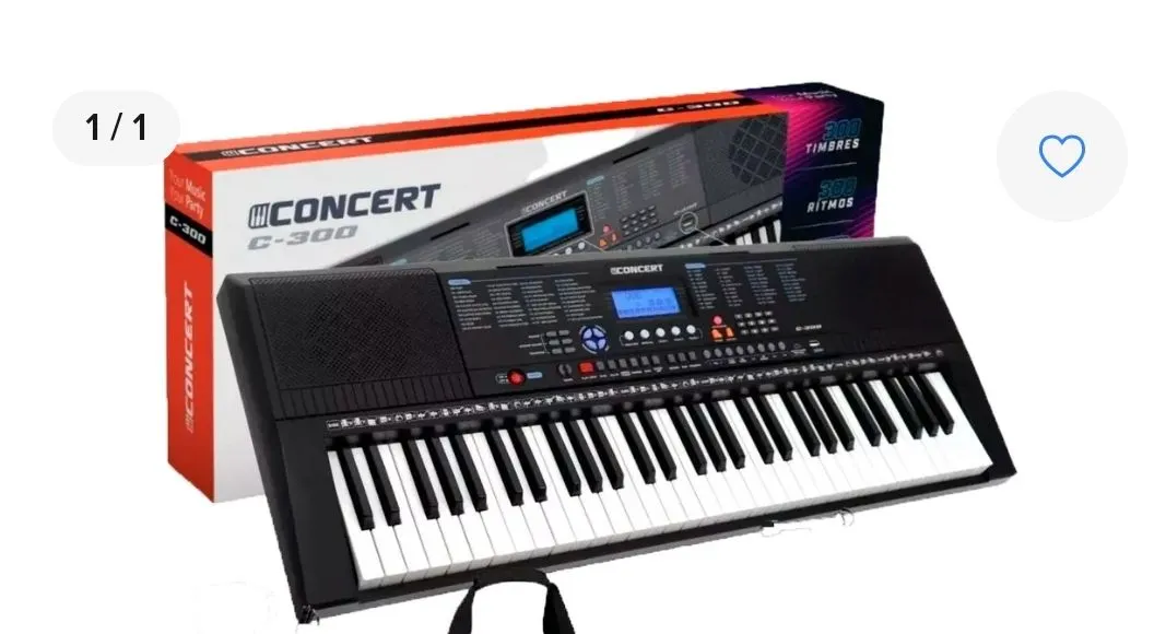Teclado Musical Concert C-300 - 61 Teclas