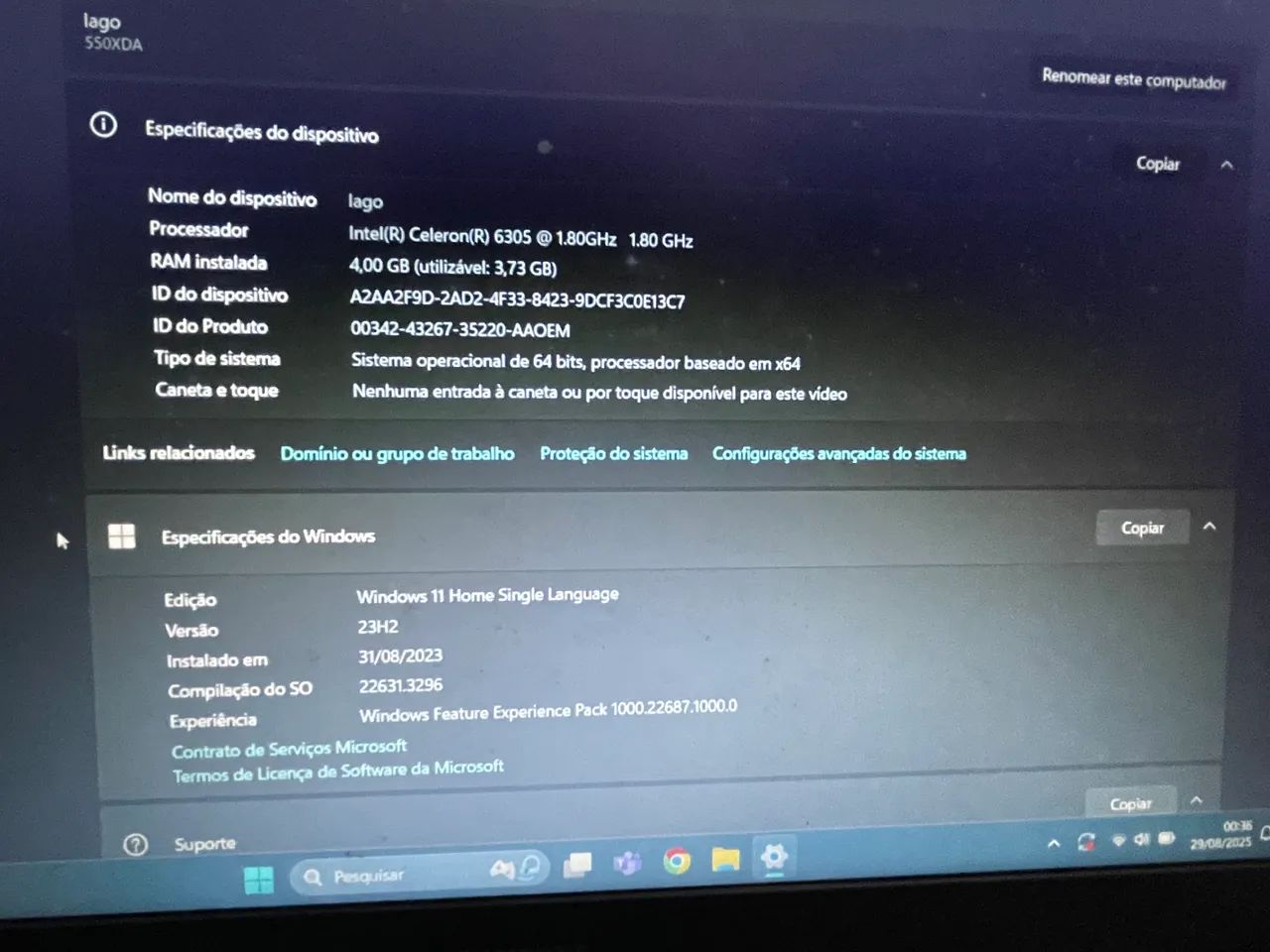 Notebook Samsung E20 Cor Prateado64296996087937121