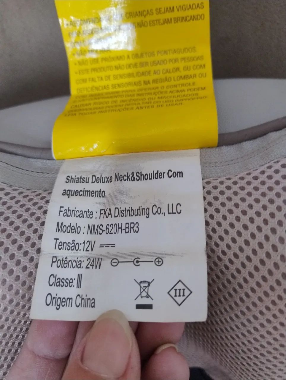 Massageador Shiatsu Deluxe para Pescoço e Ombro