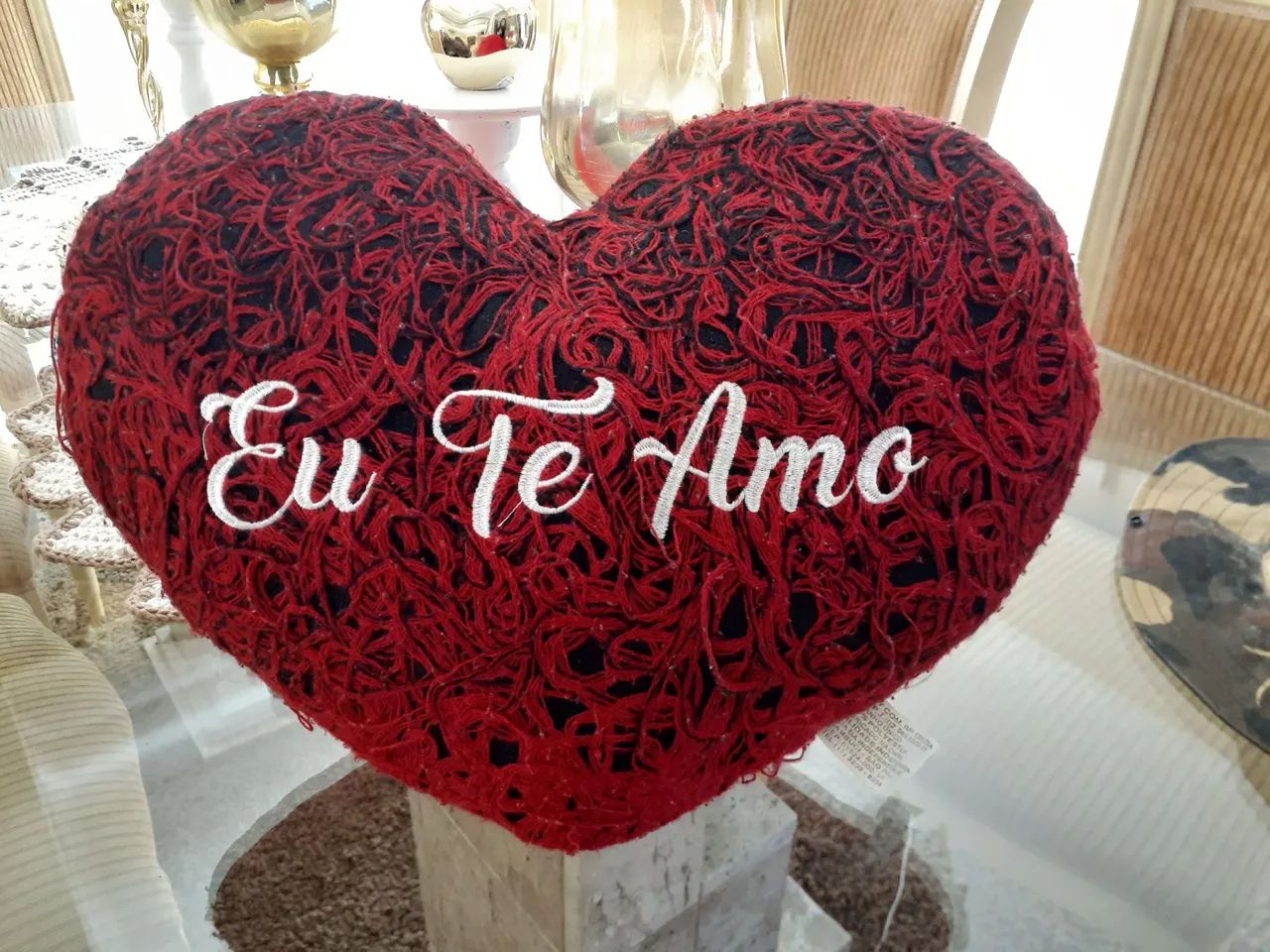Almofada Coração Eu Te Amo