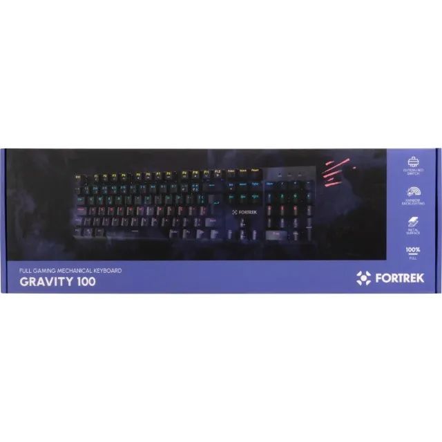 Teclado Mecânico Fortrek Gamer Gravity 100 Fullsized Switch Outemu Red - Alto desempenho