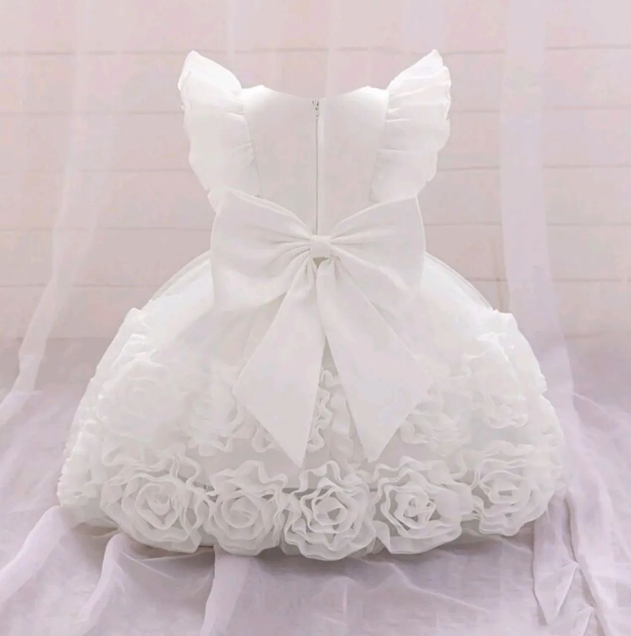 Vestido de Festa Floral para Bebê - Foto 2