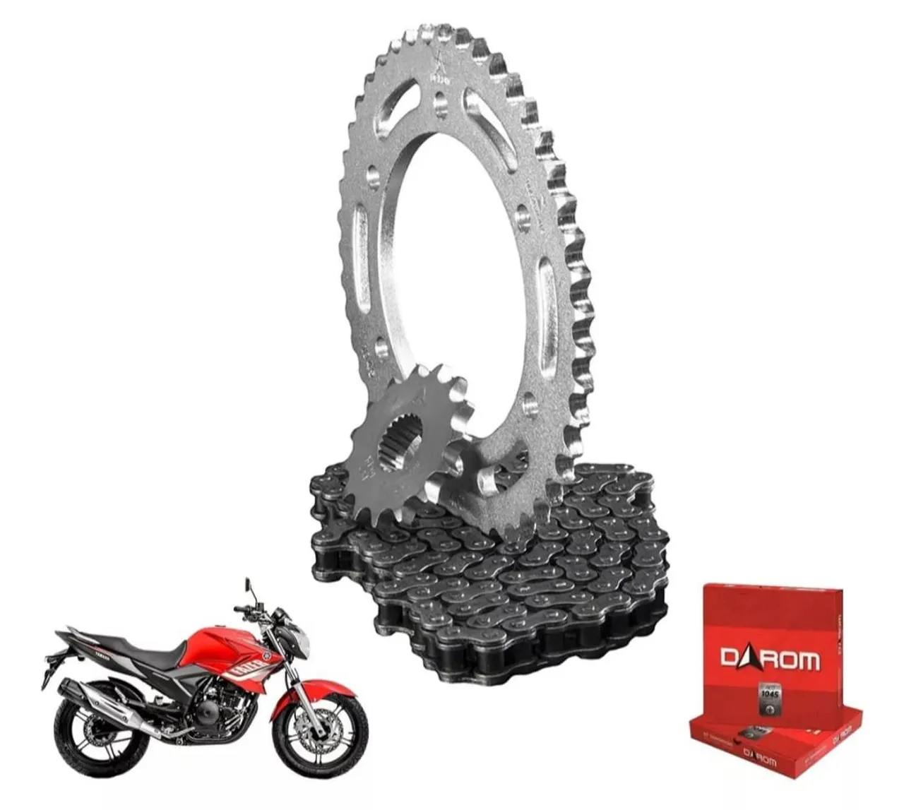 Kit de transmissão Yamaha Fazer 250 (2006 a 2017)