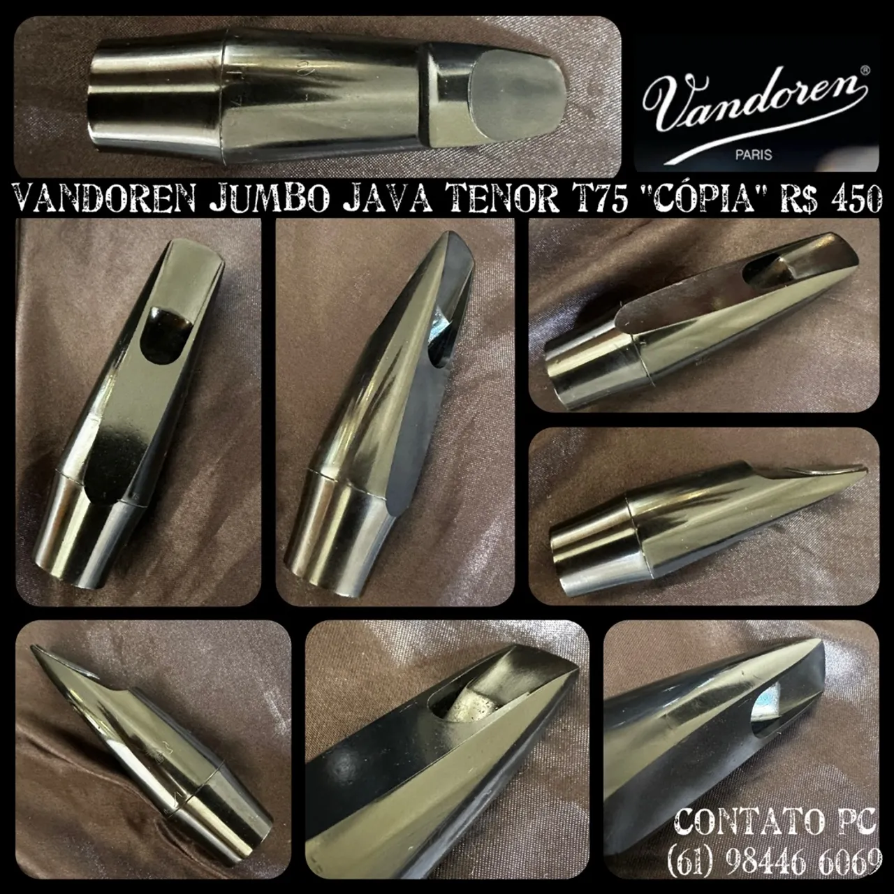 Boquilha para Sax Tenor Vandoren Jumbo Java Tenor T75 - Cópia