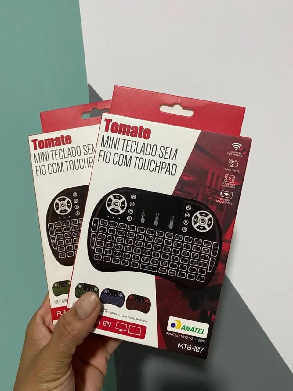 Teclado Sem Fio com Touchpad 