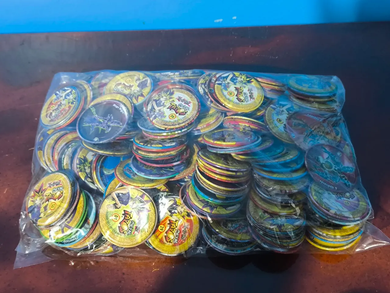 Lote grande de tazos Yu Gi Oh Titanium. 263 und