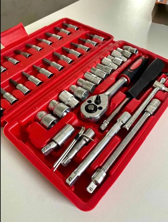 Kit de ferramentas com chave de catraca - Foto 4