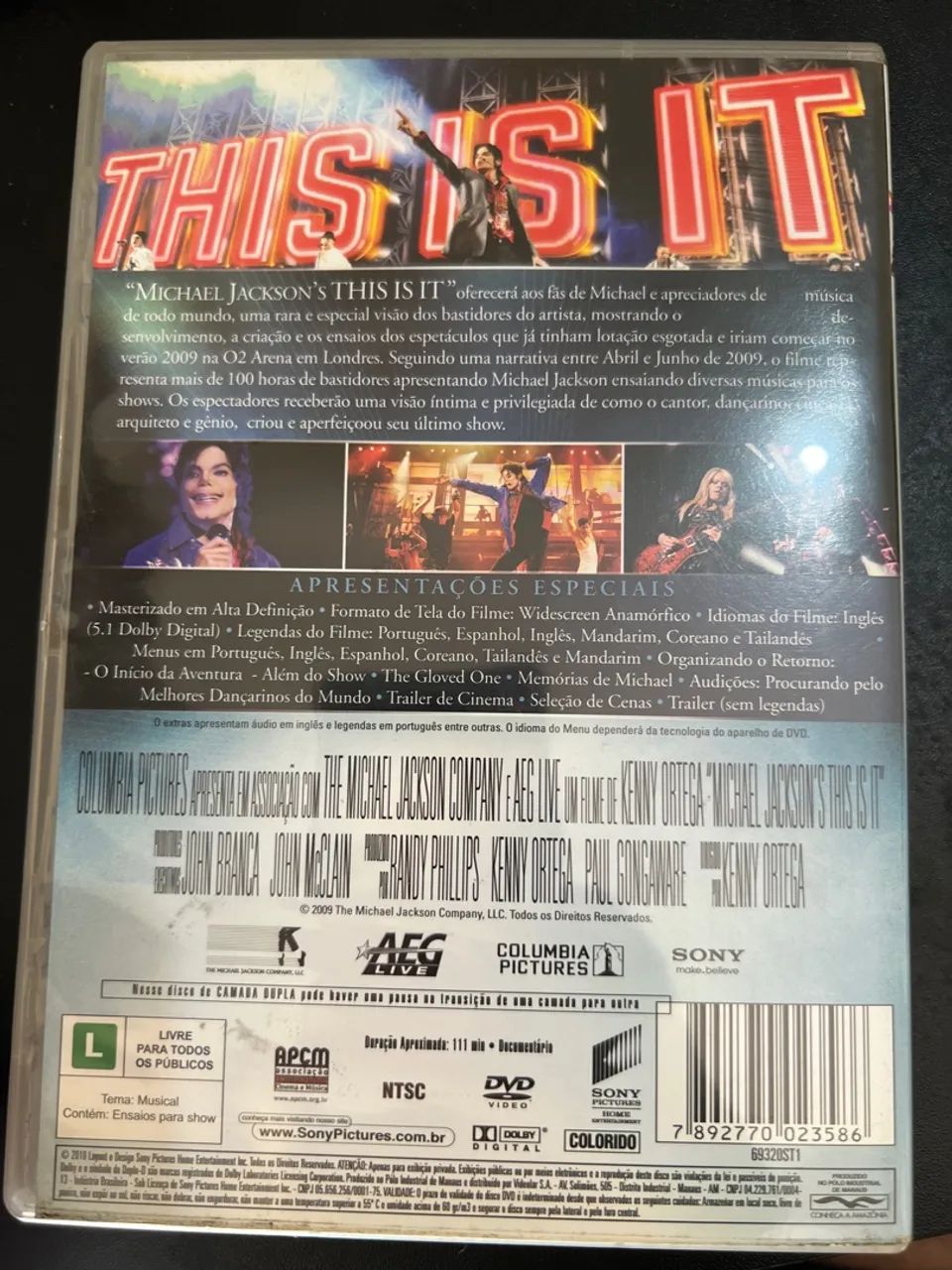 DVD Michael Jackson This Is It - Foto 2
