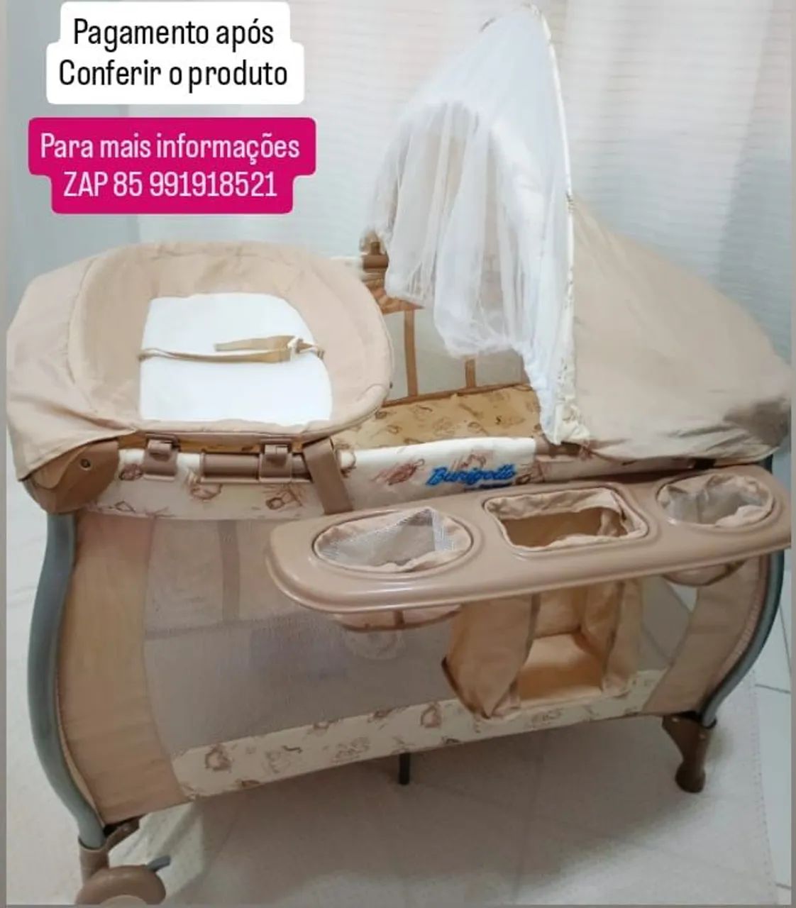 Berço cercado Burigotto  - Foto 2