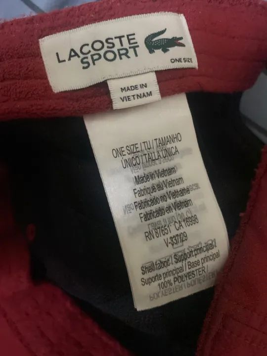 Boné lacoste sport 2k24 vermelho - Foto 4
