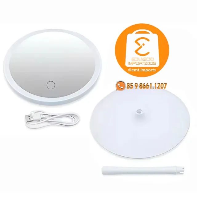 Espelho Maquiagem de Mesa Redondo com Led ST-738 - Foto 5