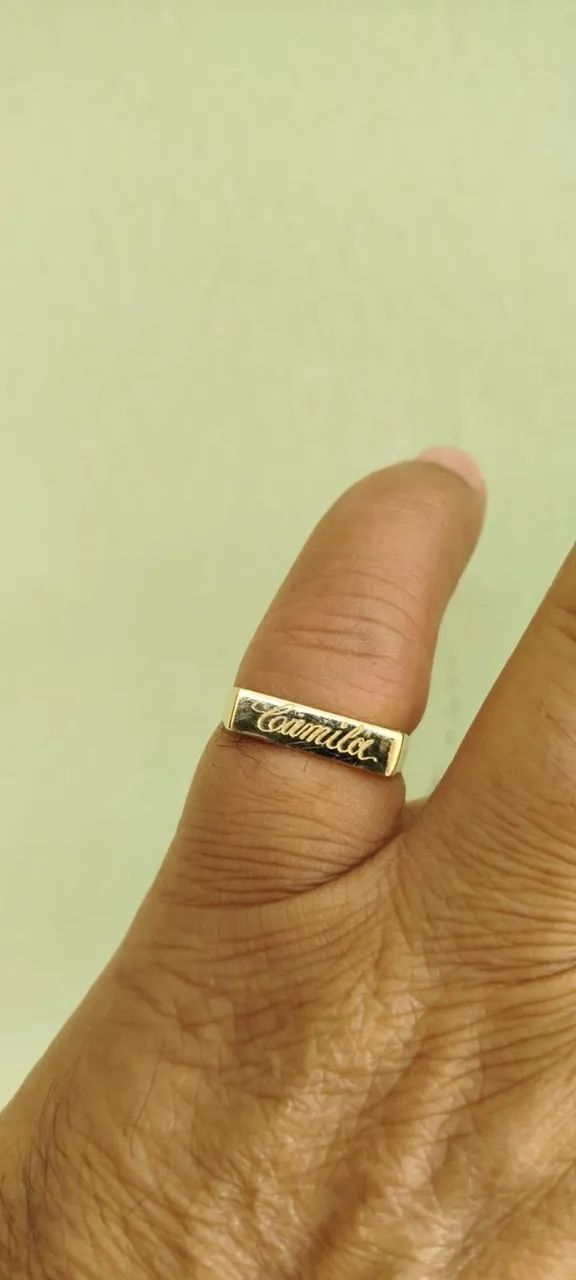 Anel em Ouro18k750 - aro 20 - Foto 5