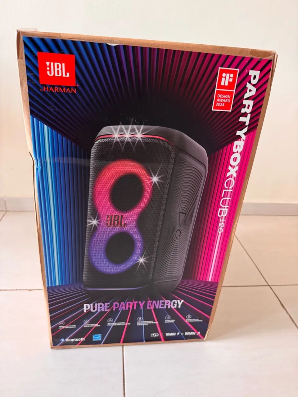 Caixa de Som JBL PartyBox Club 120