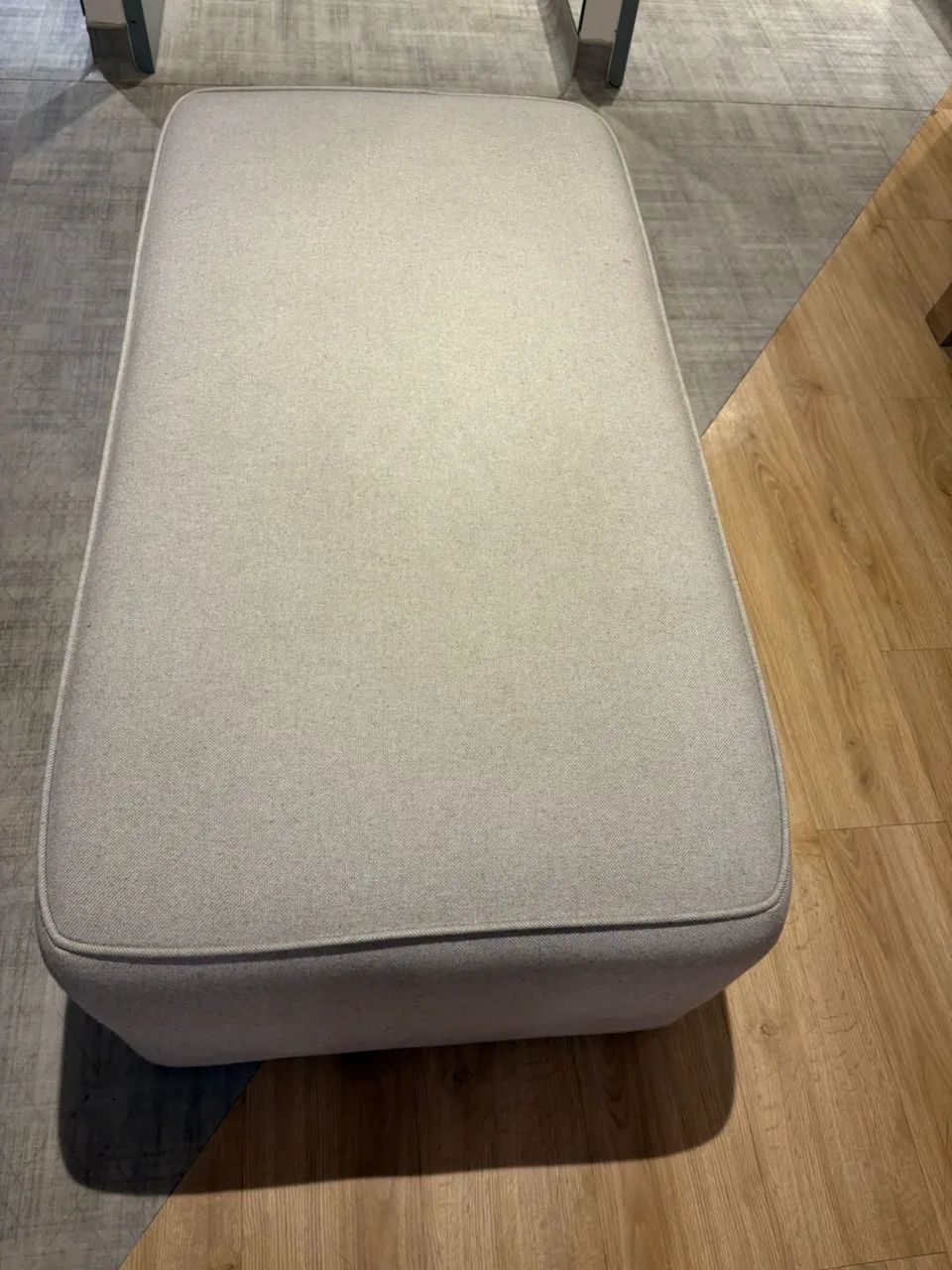 Puff Rectangular Acolchado - Tela Sofisticada64960525253889121