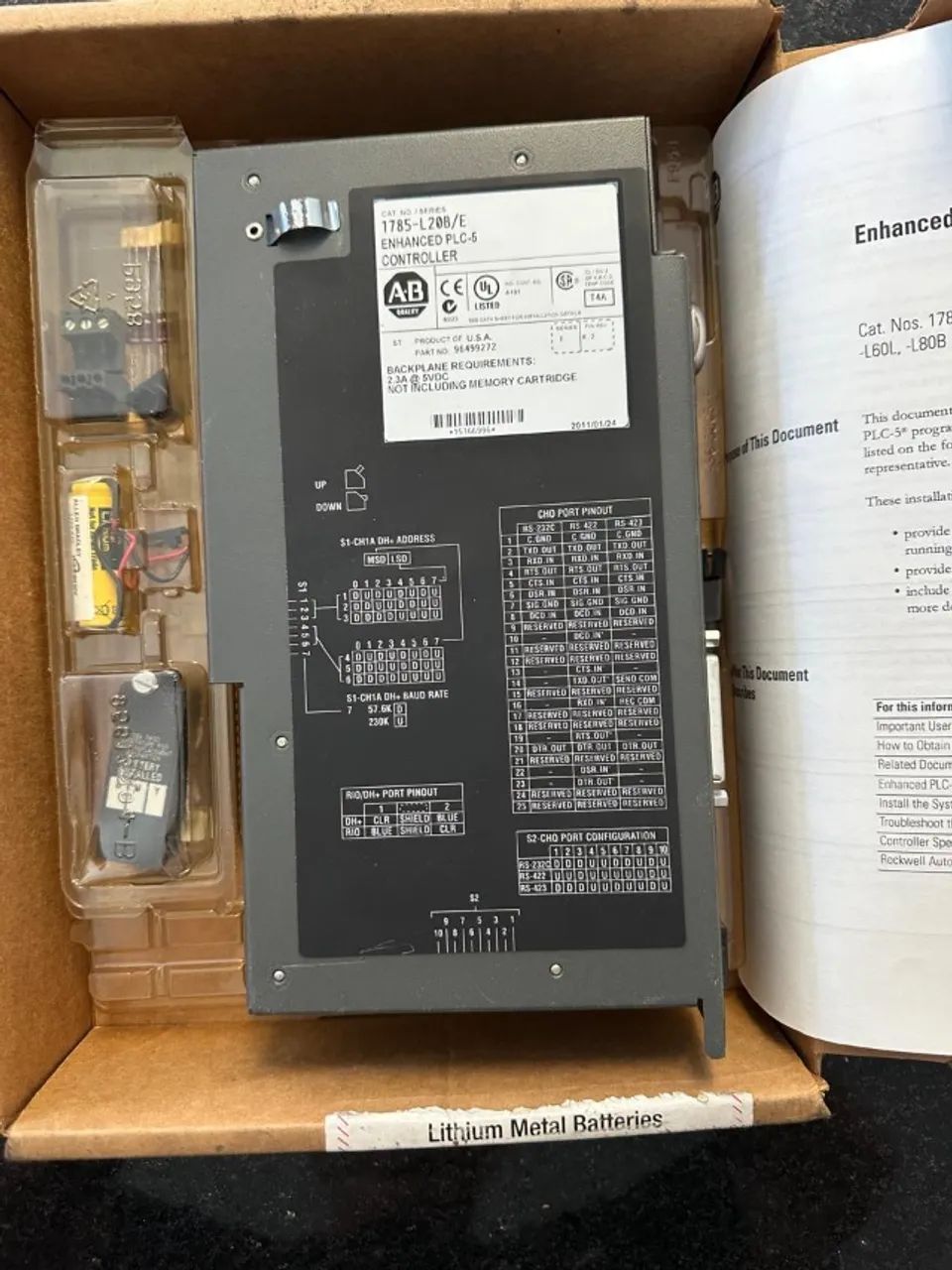 CPU Allen Bradley 1785-l20B/E - Novo - Foto 2