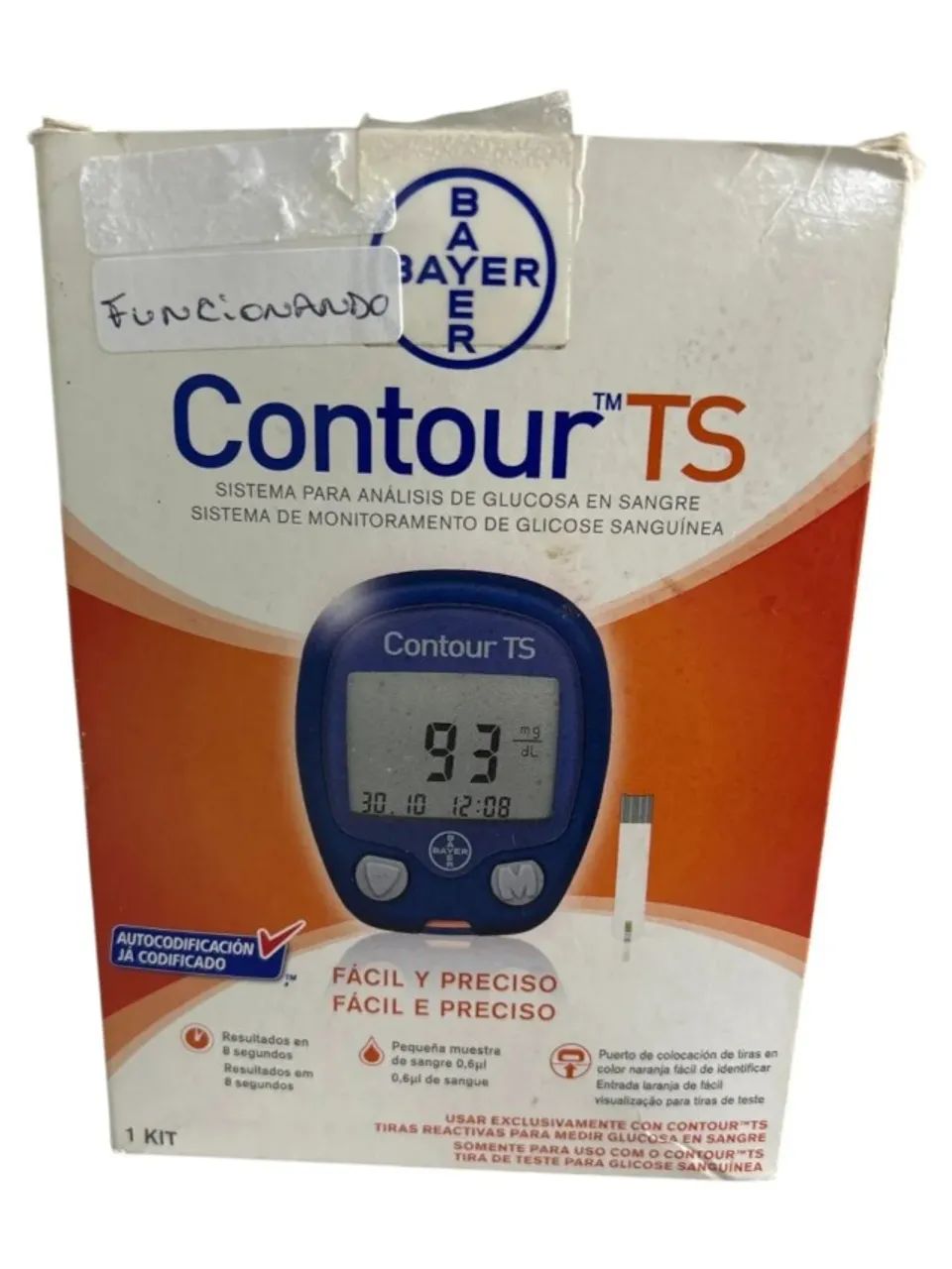 Medidor de Glicose Aparelho Contour TS