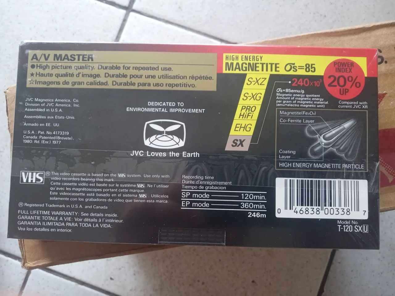 Fitas VHS JVC SX T-120 Lacradas Caixa Com 10 Unidades  - Foto 5