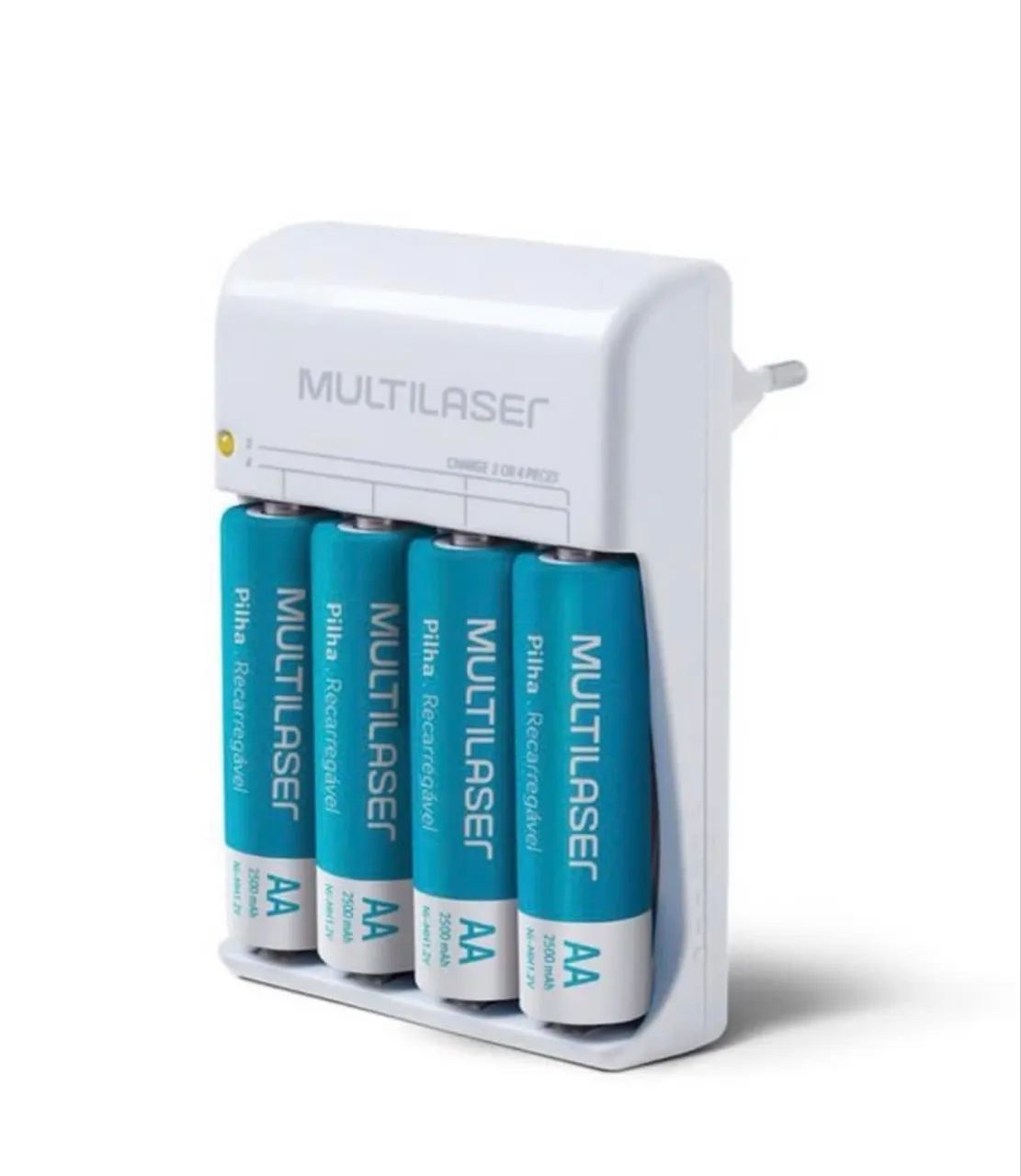Carregador de pilhas com 04 pilhas AA Multilaser - Foto 2
