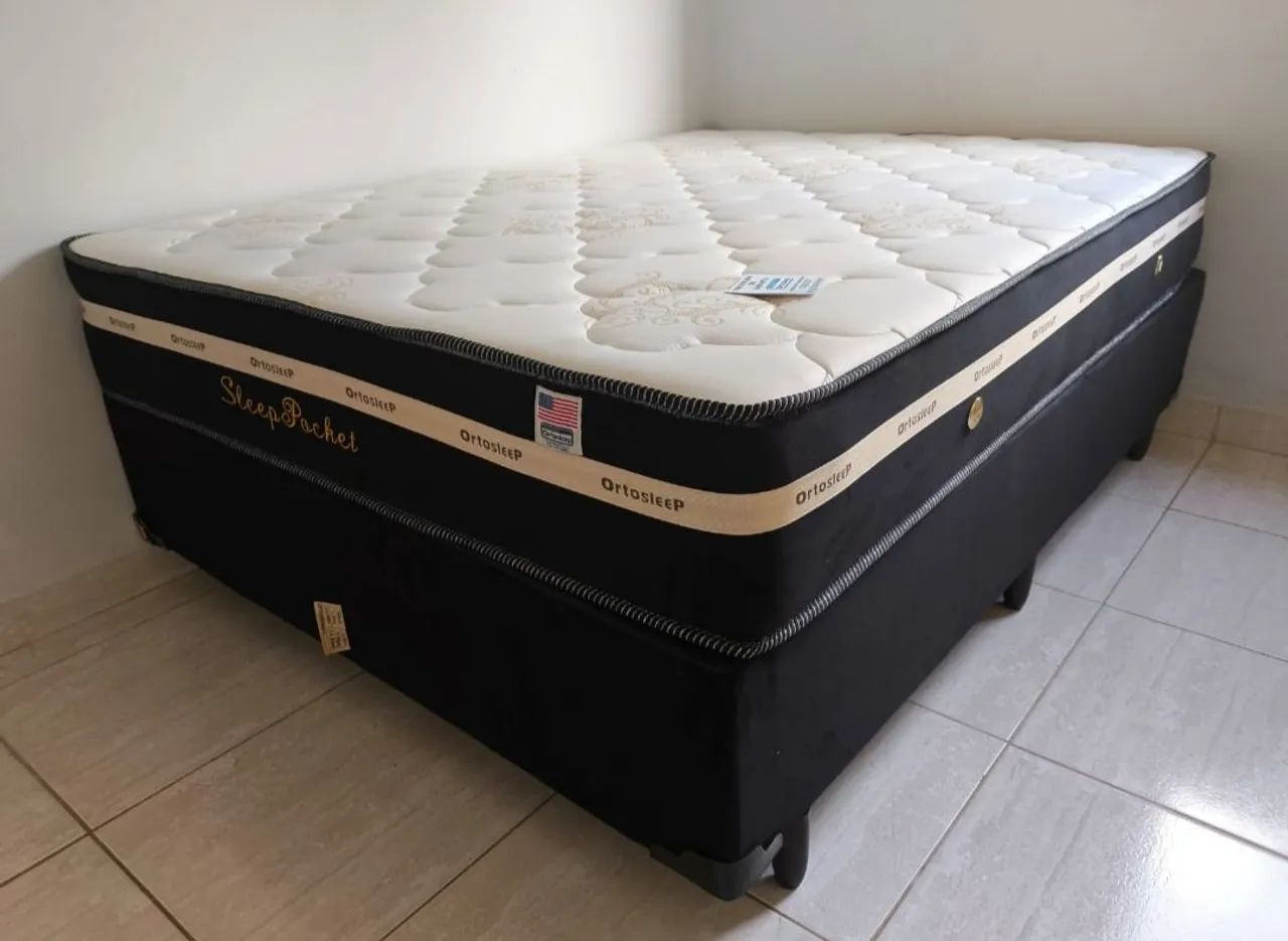Cama Box Sleep Pocket OrtoSleep casal 