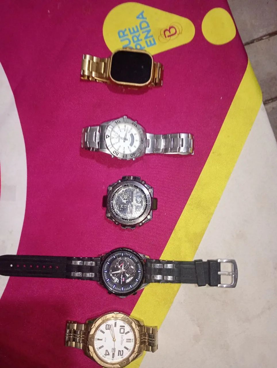 5 relógio só falta a bateria 63825077655811120