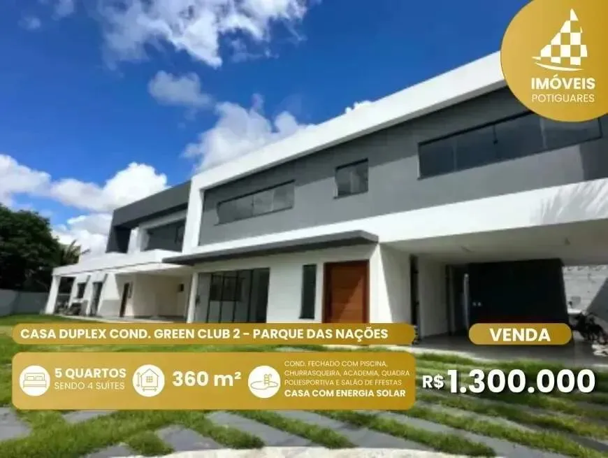 Casa duplex à venda no Condomínio Green Club 2