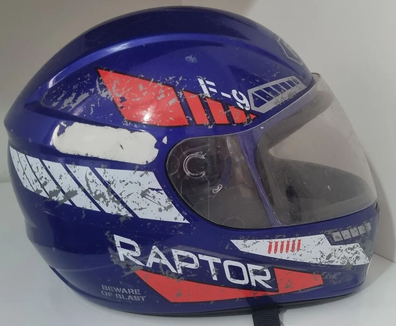 Capacete Raptor F-9 Azul