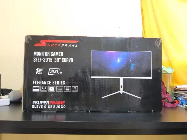Monitor Gamer SuperFrame Elegance Series, White, 30 pol, Curvo, UltraWide, Full HD