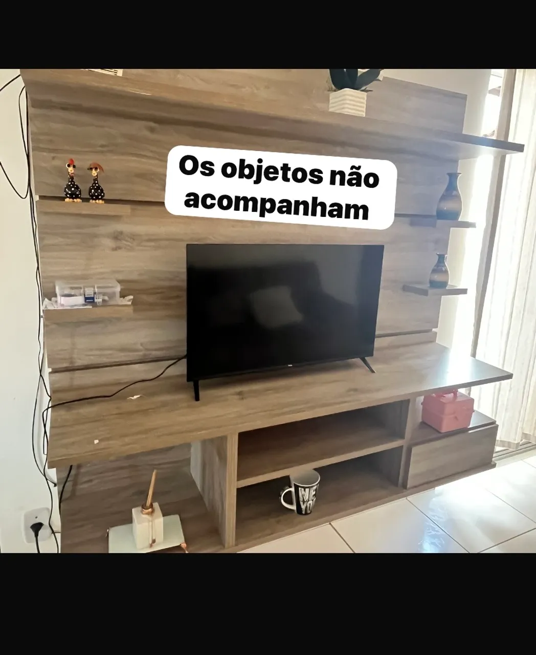 Rack e Painel para TV Amadeirado