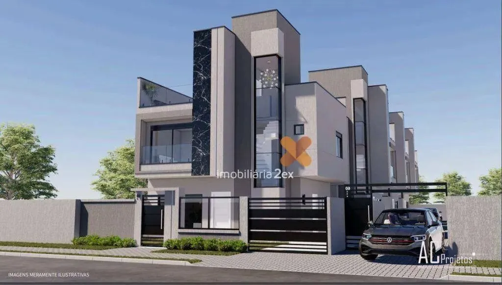 Sobrado com 3 dormitórios à venda, 127 m² por R$ 898.000,00 - Capão Raso - Curitiba/PR