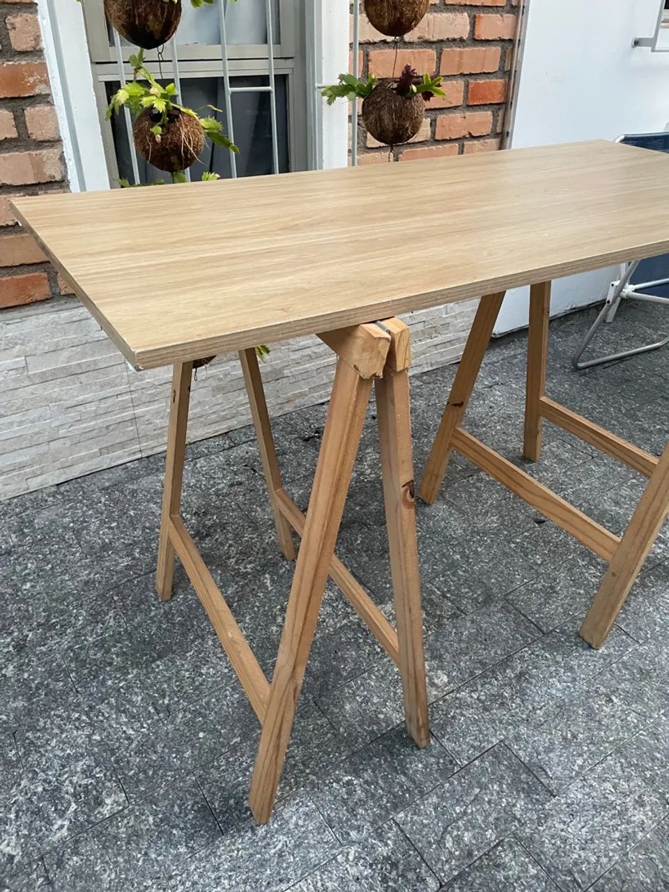 Mesa de madeira para artesanato - Foto 2