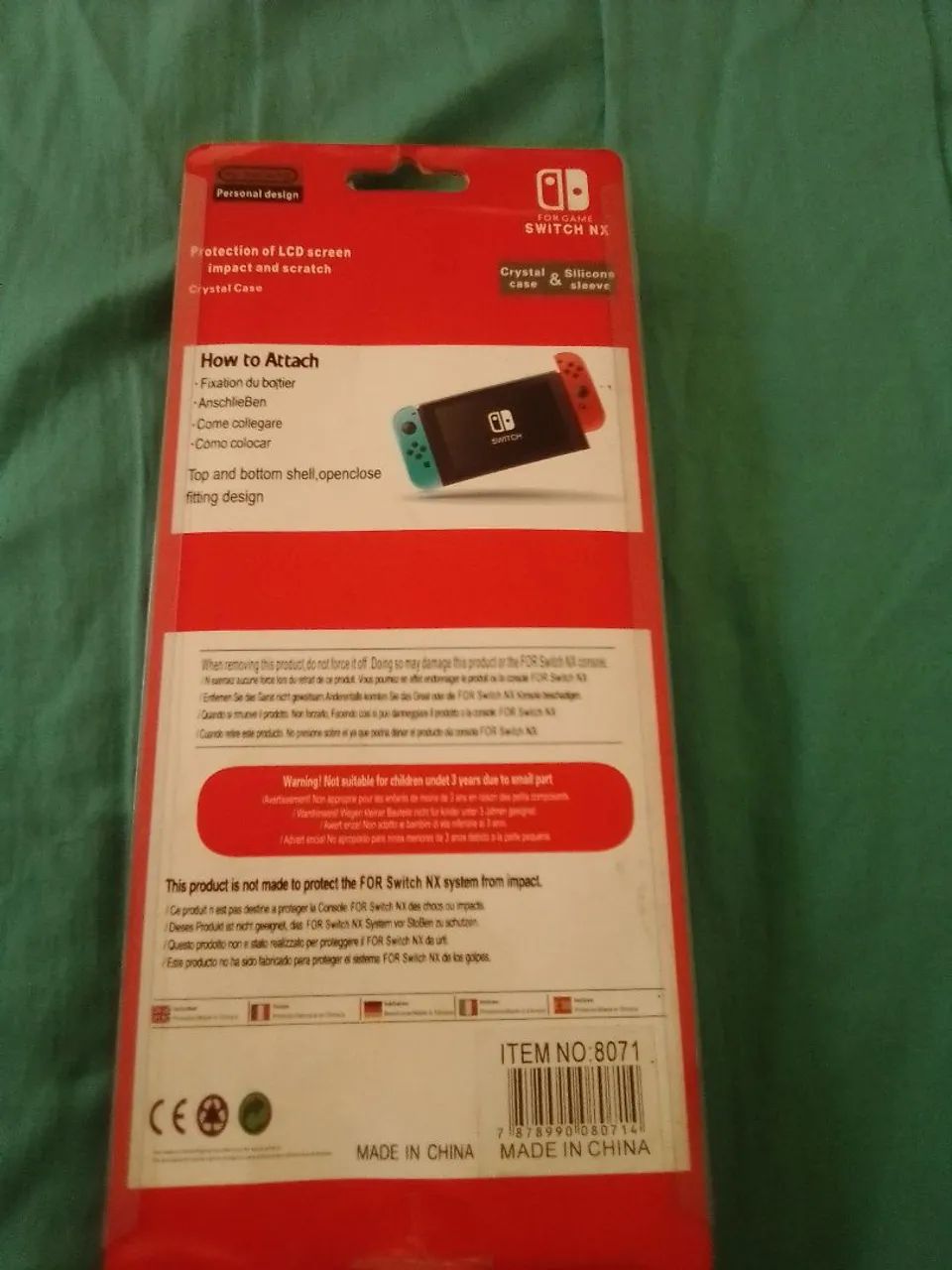 Capa Protetora para Nintendo Switch - Design Personalizado - Foto 3