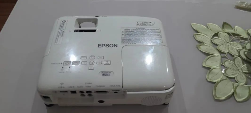 Projetor Powerlite Epson W28 Somente O Gabinete Complero Branco 127/220v (Usado) - Foto 3