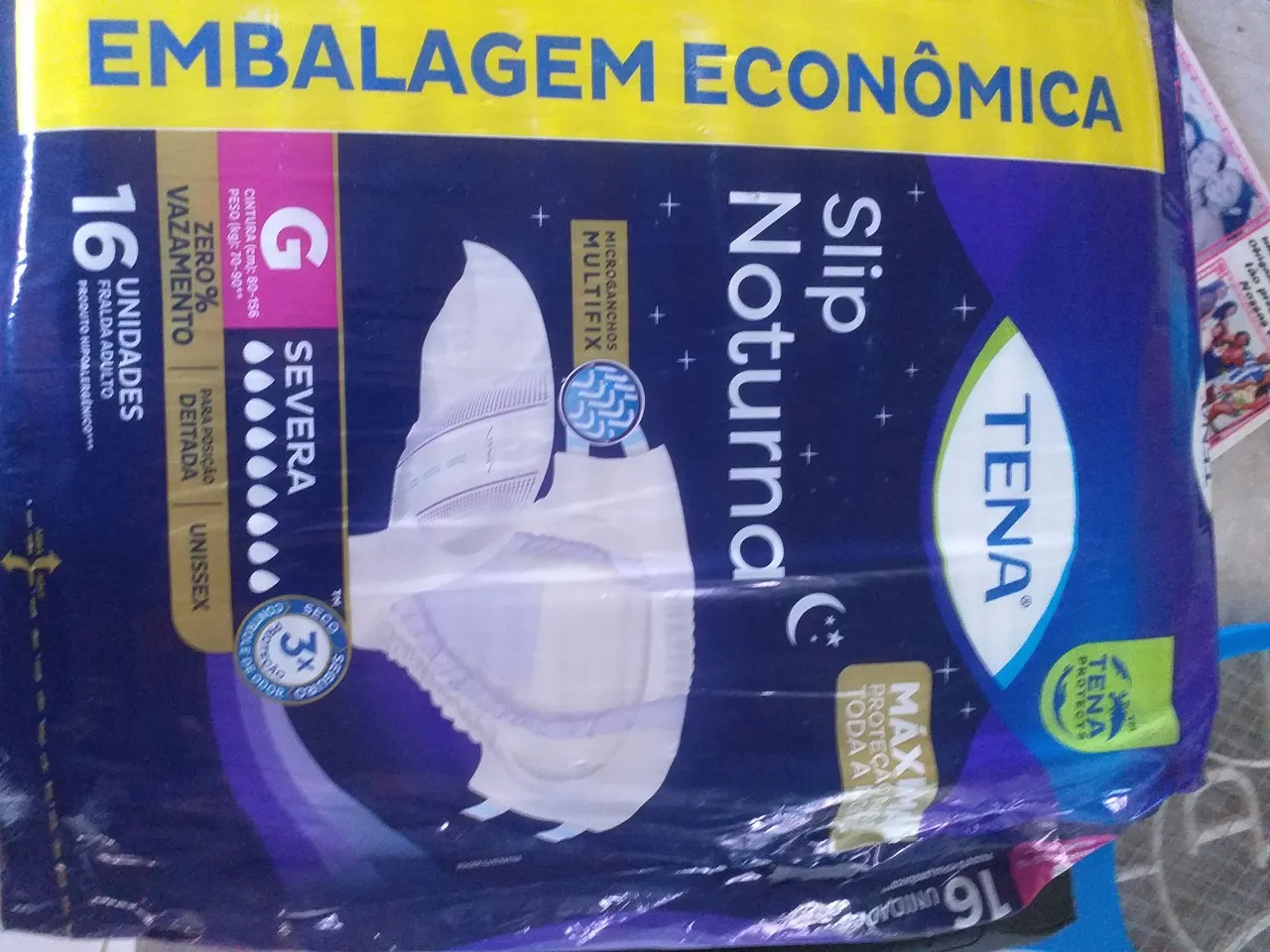 Fraldas para Incontinência Tena Slip Noturna G - 16 unidades